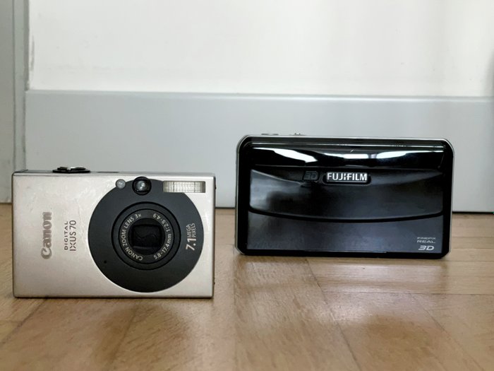 Canon, Fuji Ixus 70/SD 1000 and Fujifilm Finepix Real 3D W1
