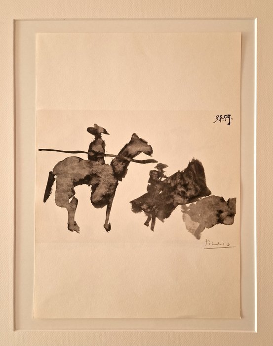 Pablo Picasso (1881-1973) - El picador. 3.4.59. Toros y Toreros. 1° Edición. 1961