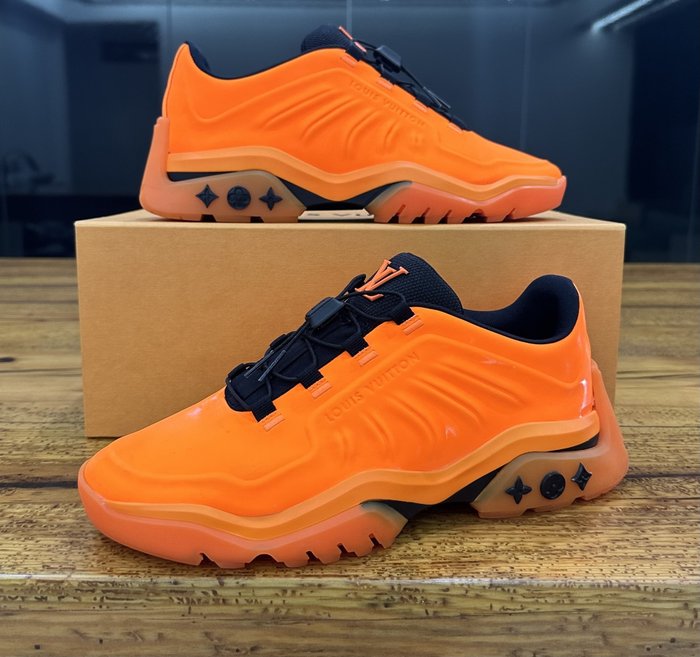vuitton shoes orange and