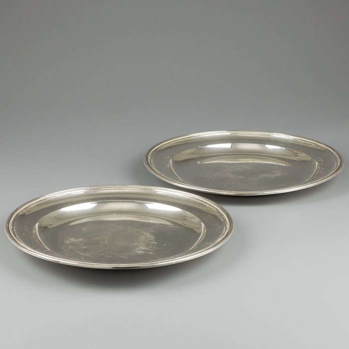 Large serving bowls (2) - .830 silver - K.C. Hermann - Denmark - 1931