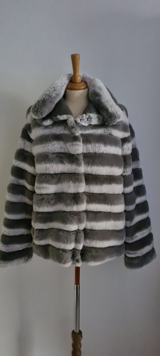 Artisan Furrier - Chinchilla Rex, Fur, Suede Fur coat - Made in: Russia