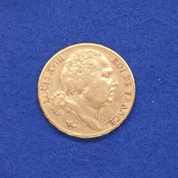 法国. Louis XVIII. 20 francs 1819 A