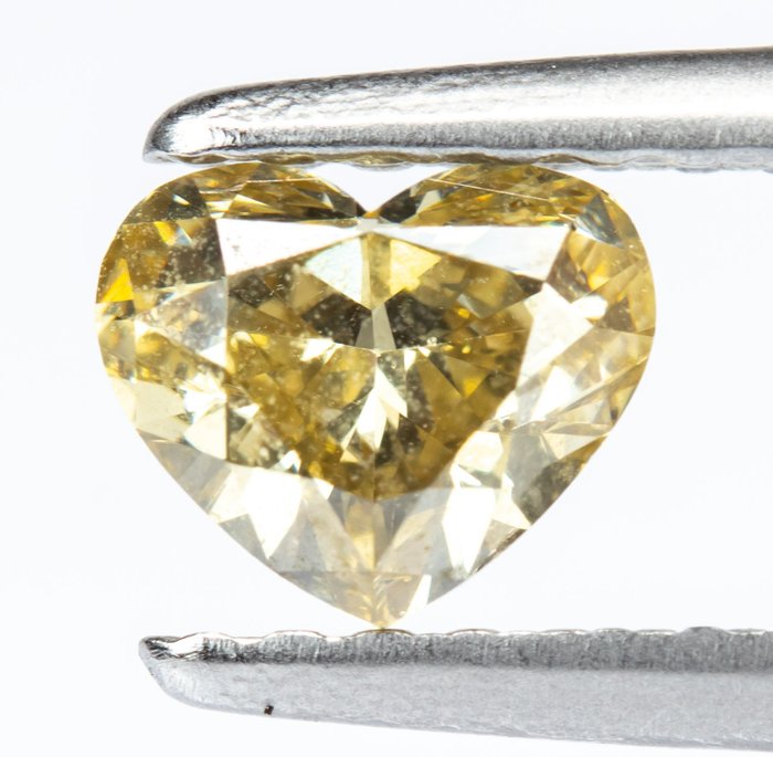 Diamante - 0.51 ct - Giallo brunastro intenso fantasia naturale - VVS2 *NO RESERVE