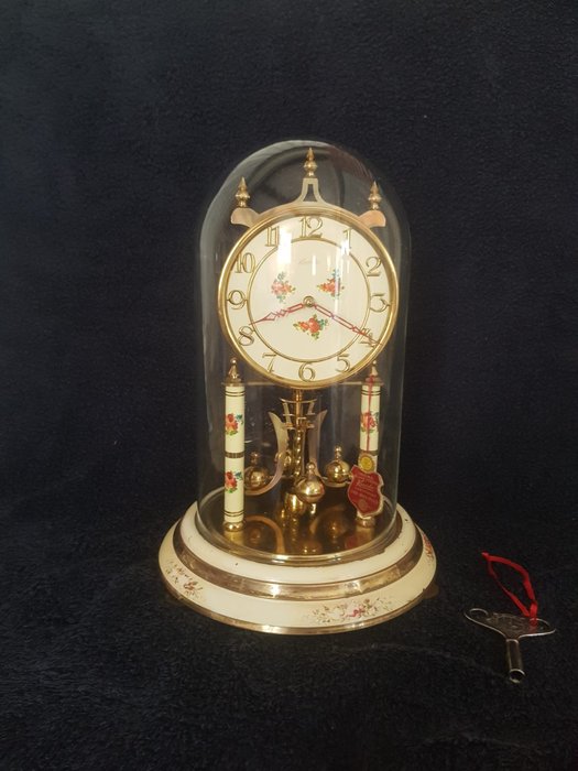 Orologio 400 giorni - Kundo - Ottone, Porcellana, Vetro - metà del XX secolo