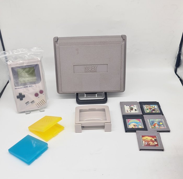 Nintendo - DMG-01 1989+Nintendo Nuby Limited Edition Carrier Case,+ magnifier attachement+cases - Console de jeux vidéo - Dans la boîte d'origine