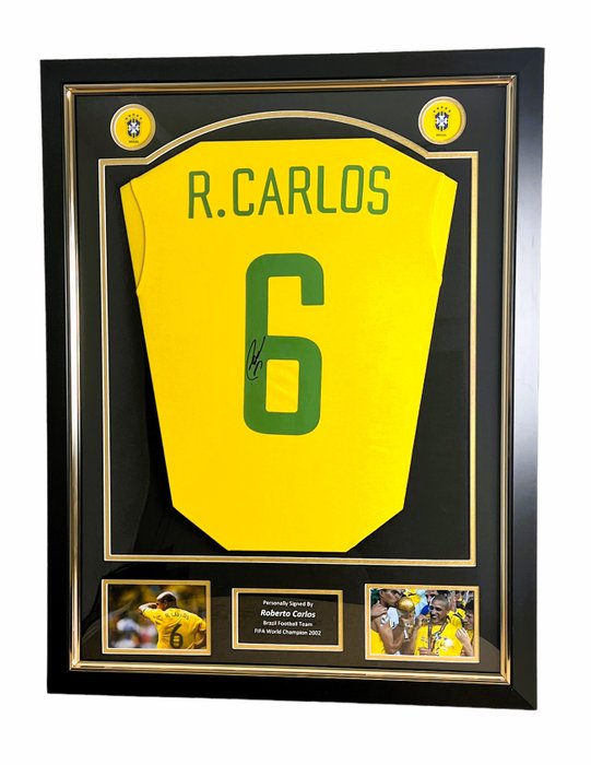Brazil - Jalkapallon Maailmanmestaruuskisat - Roberto Carlos - Jalkapallon pelipaita
