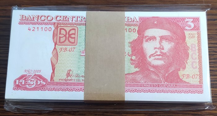 Cuba - 100 x 3 Pesos 2005