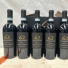 2018 San Marzano, 62 Riserva, Primitvo di Manduria – Apulië – 6 Flessen (0.75 liter)