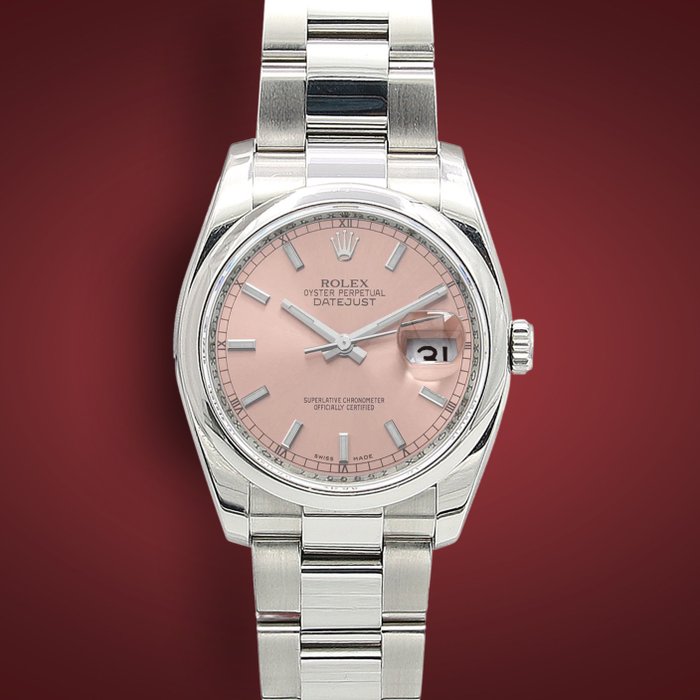 Rolex - Datejust - Salmon/Pink Dial - 116200 - Unisex - 2011-presente
