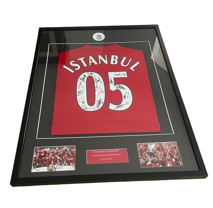 Liverpool - Istanbul Multi Signed - 2005 - Basketballtrøje