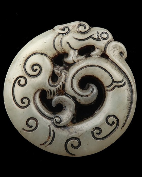 Amuleto portafortuna - Drago imperiale - Serpentina – Potere, fortuna,  successo e prosperità - Catawiki