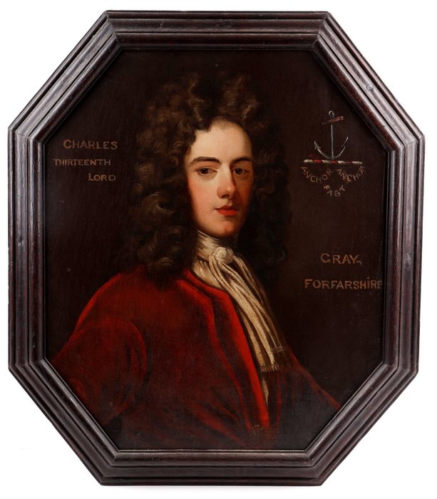 Escuela Inglesa (XIX) - Retrato de Carlos, 13º Señor de Cray, Forfarshire