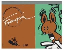 Spirou et Fantasio - Portfolio Champaka - Spip – Le Cabinet des estampes - Signé par Mme Liliane Franquin - (1998)