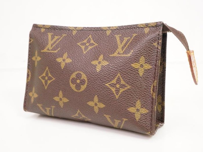 AUTHENTIC Louis Vuitton Toiletry Pouch 15 Brown M47546 - Made in