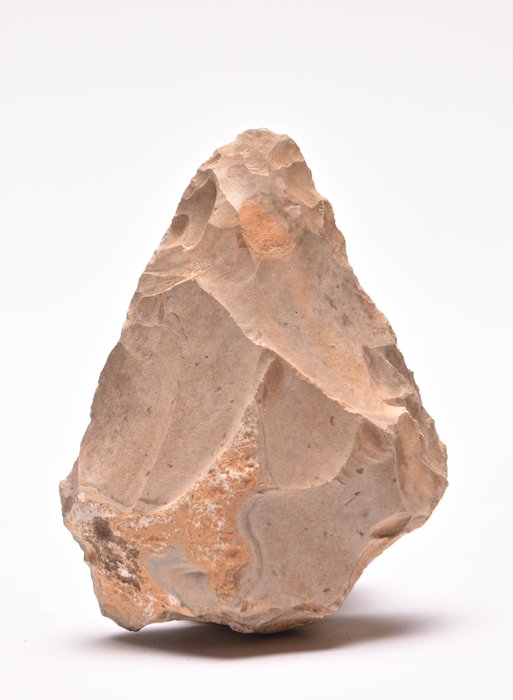 Paleolitikum Flinta mellanpaleolitisk biface från Tunisien - (98×75×- mm)