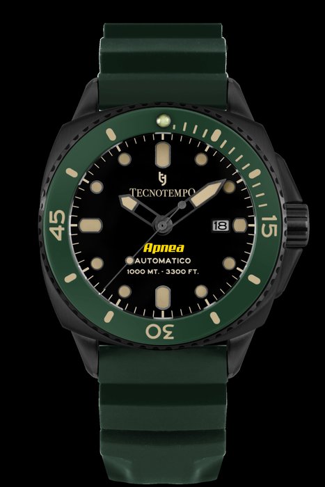 Tecnotempo® - Automatic Diver 1000M "Apnea" - Limited Edition - TT.1000AP.GGRBL - Bărbați - 2011-prezent
