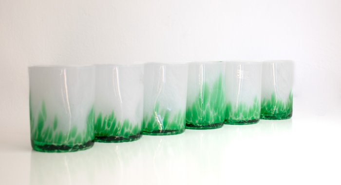 Ribes the Art of Glass - Maryana Iskra - Drinking set for 6 (6) - Murano Volcano - Glass