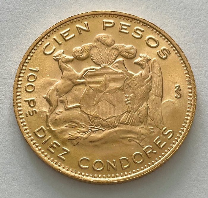 智利. 100 Pesos 1970
