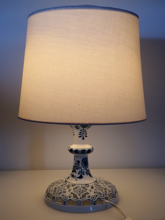 Wyjątkowy Meissen (od szweckiego Luxus)! Oryginalna niemiecka porcelanowa lampa z XIX wieku (z lat - Lampada - Porcellana