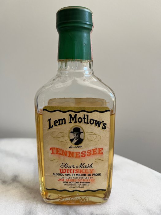 Jack Daniel's Lem Motlow's Tennessee Sour Mash - b. década de 1980 - 200ml