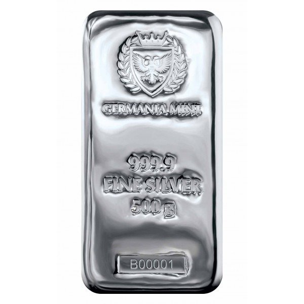 Pologne. 500g Germania Mint 9999 Fine Silver Cast Bar