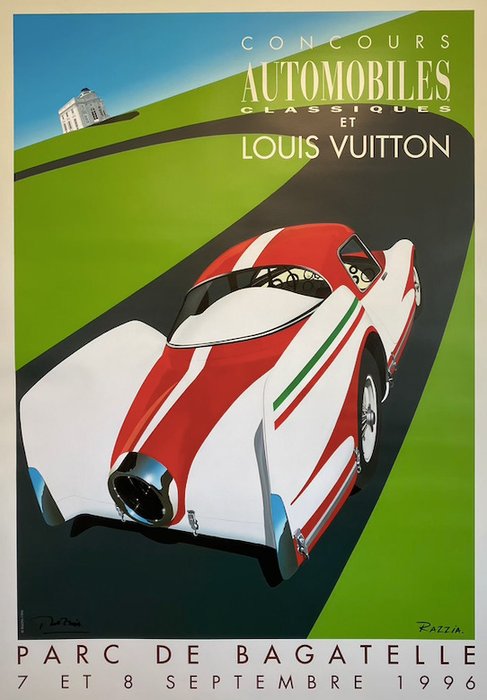 Louis Vuitton Cup 2007 Poster by Razzia - l'art et l'automobile