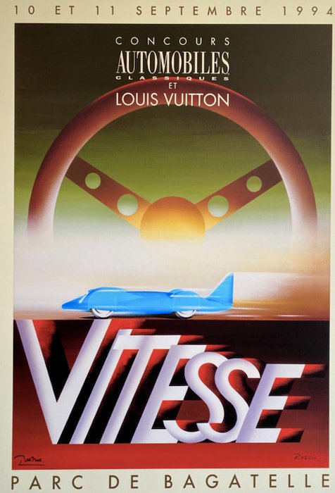 Louis Vuitton Classic Boheme Run Original Vintage Poster