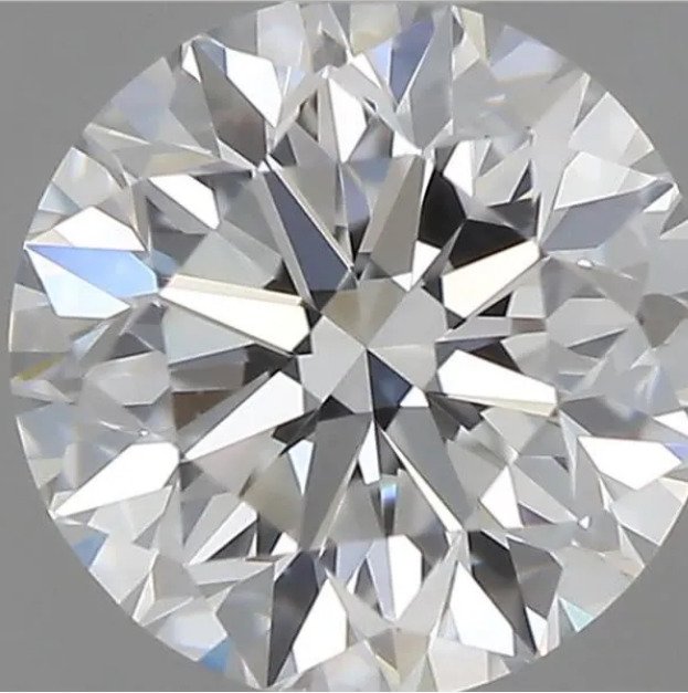 1 pcs 鑽石 - 0.81 ct - 明亮型 - D (無色) - 無瑕疵的