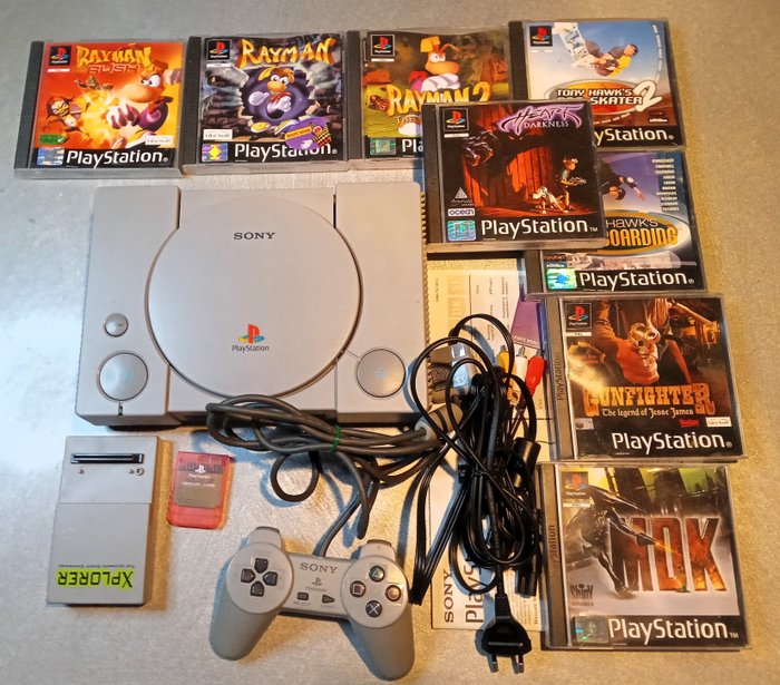 Sony Playstation 1 (PS1) - Set of video game console + games - Without  original box - Catawiki
