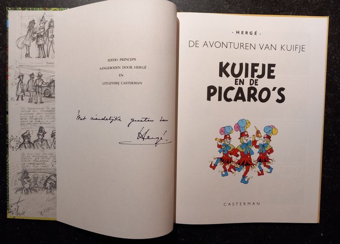 Kuifje 23 - Kuifje en de Picaro's - Editio Princeps - C - 1 Télécopie de l'album - 2007
