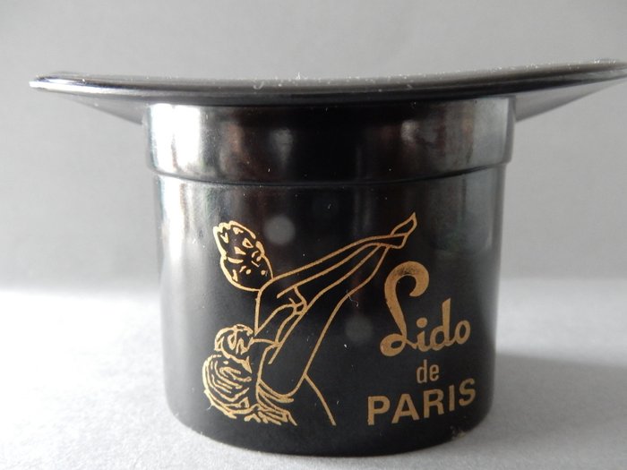 Posacenere - Posacenere vintage "Lido De Paris" - Cappello a cilindro in bachelite "Moet & Chandon" - anni '70