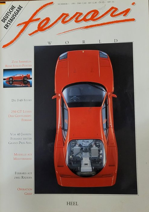 Bücher - Ferrari World Erst Ausgabe - Deutsch - Ferrari - 1990-2000