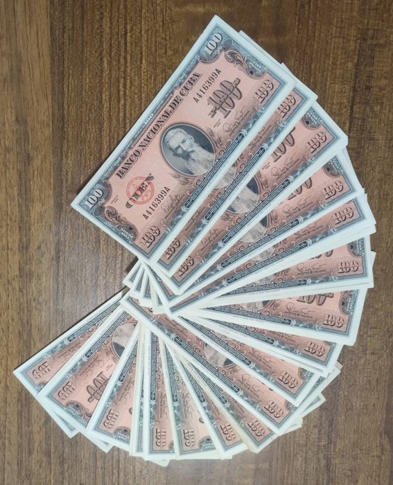 Cuba - 77 x 100 Pesos 1959 - Pick 93