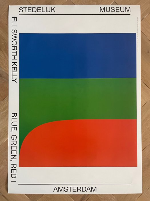 Ellsworth Kelly (after) - Blue, Green, Red I, exhibition poster Stendelijk Amsterdam, printed 2012
