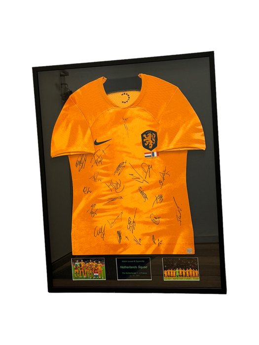 Nederland - Football World Championships - Squad Signed - Match Issued Jersey