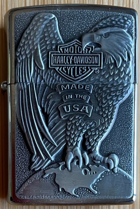 Zippo - Accendino Harley-Davidson Eagle Made in the USA scatola originale -  Lighter - Catawiki