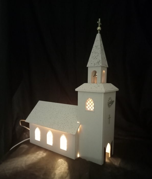Julkyrka kerk met orginele verpakking, Sankyo - Muziekdoos -  (1) - Zweden - 1980-1990