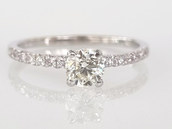 订婚戒指 钻石  (天然) - 钻石