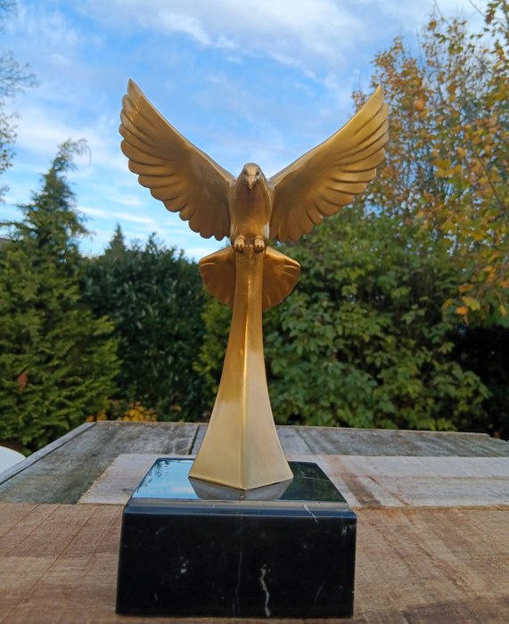 Statue, peace - 31 cm - Bronze