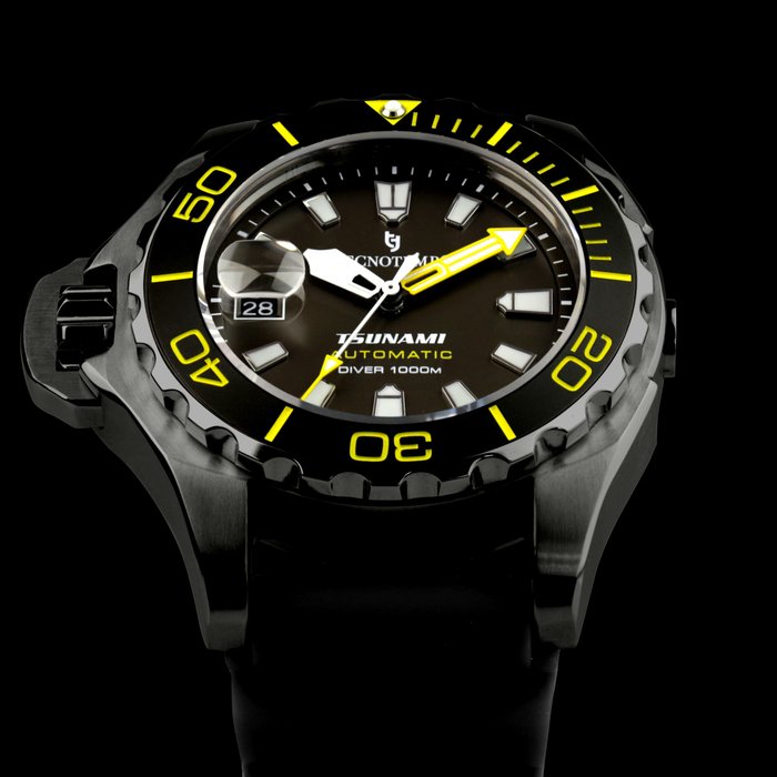 Tecnotempo® - Automatic Professional Diver 1000M "Tsunami" - Limited Edition - - TT.1000TS.BY - Άνδρες - 2011-σήμερα