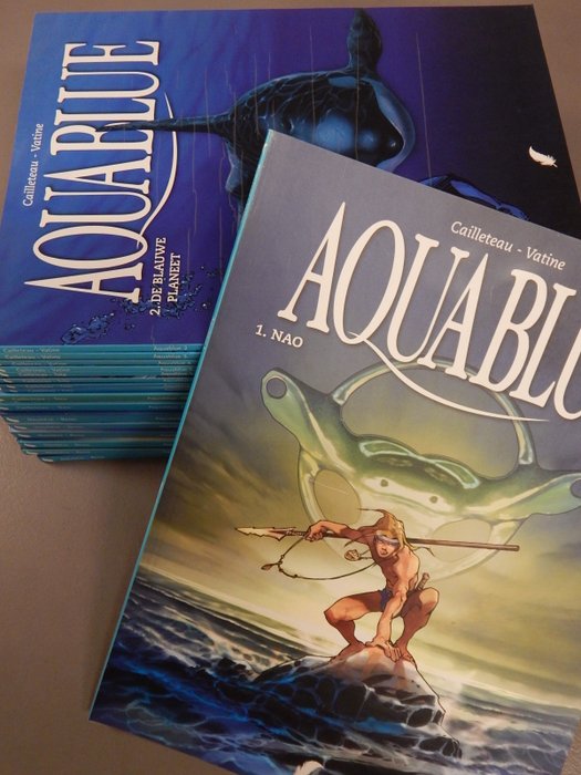 Aquablue 1 t/m 17 - complete reeks - Daedalus uitgaven - 1e druk + 1e druk van heruitgave - 8 x innbundet + 9x mykt omslag - 2008/2022