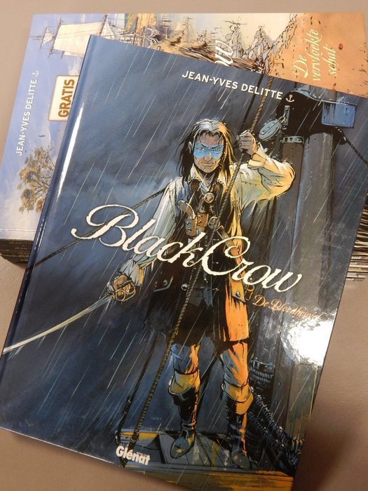 Black Crow [Delitte] 1 t/m 6 + Black Crow vertelt 1 t/m 3 - complete reeks - Glenat uitgaven - 1e druk - 9 x innbundet - 2009/2015