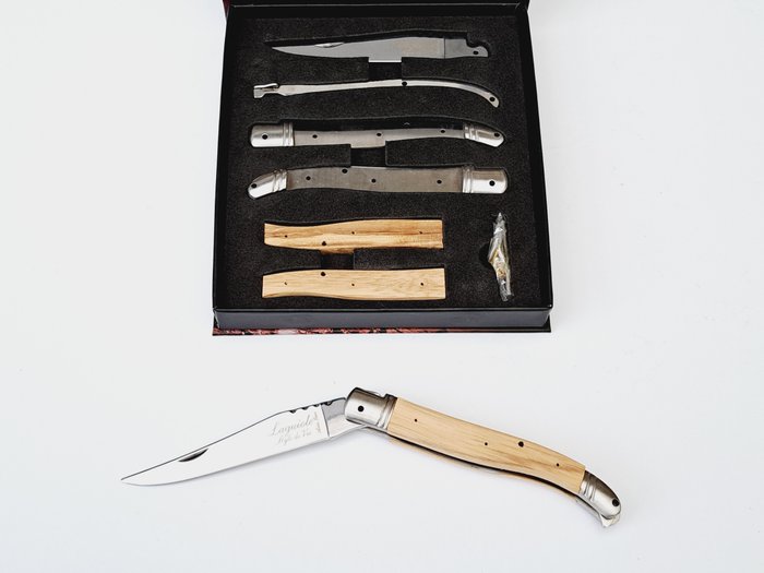 Laguiole - Make your own Pocket Knife - Zebrawood - Sebra - style de - 袖珍小刀 (1)