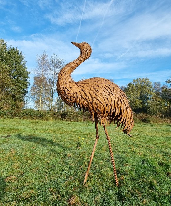 Statuetta - Levensechte struisvogel xl - metallo