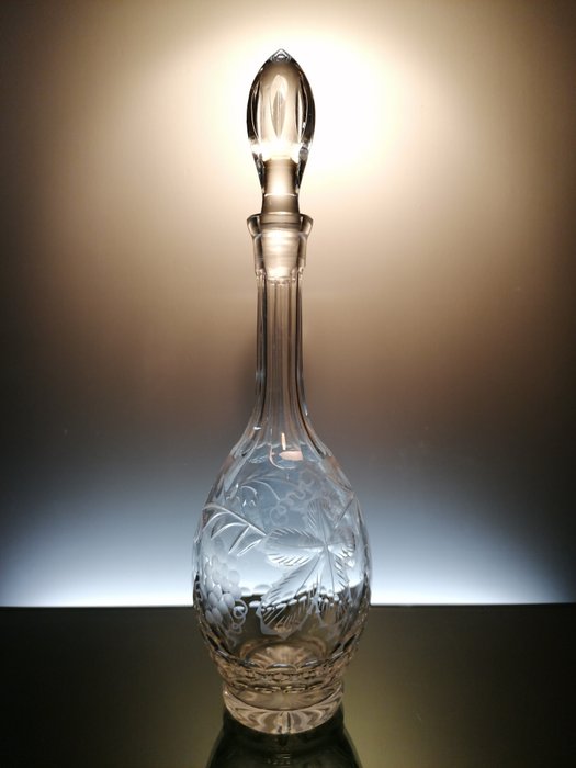 cristallerie de lorraine - Dekanter - Französische Kristallkaraffe - Kristall