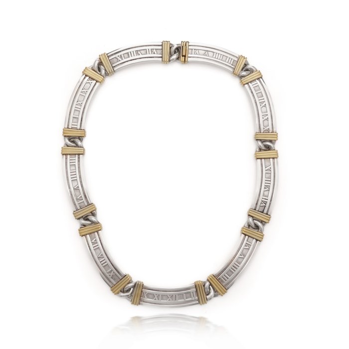 Tiffany & Co. Atlas Gelbgold, Silber - Halskette