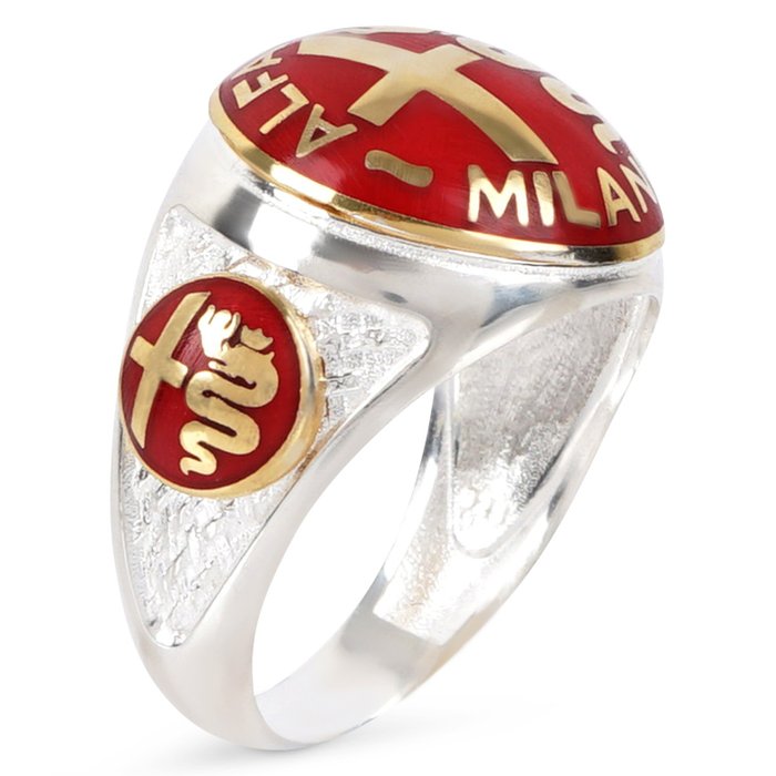 银, 阿尔法罗密欧 1947 主题收藏戒指 - 戒指