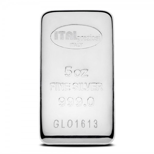 5 Troy Ounce - Silver .999 - Italpreziosi Mint - With certificate