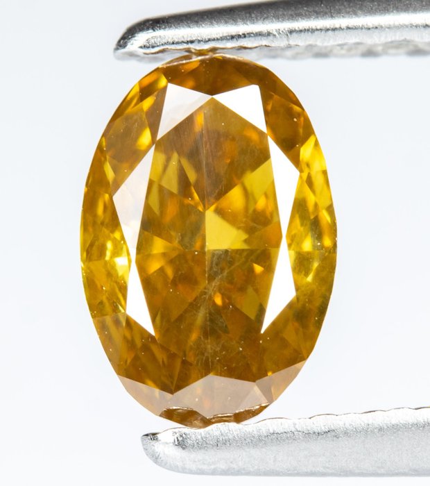 Diamond - 0.52 ct - Natural Fancy Brownish Yellowish Orange - SI2 *NO RESERVE*