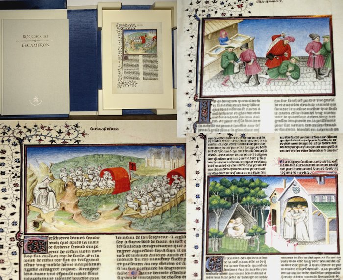 意大利, 传真 - 西方书籍艺术杰作; Biblioteca Apostolica Vaticana - Boccaccio Decameron - 1461-1480
